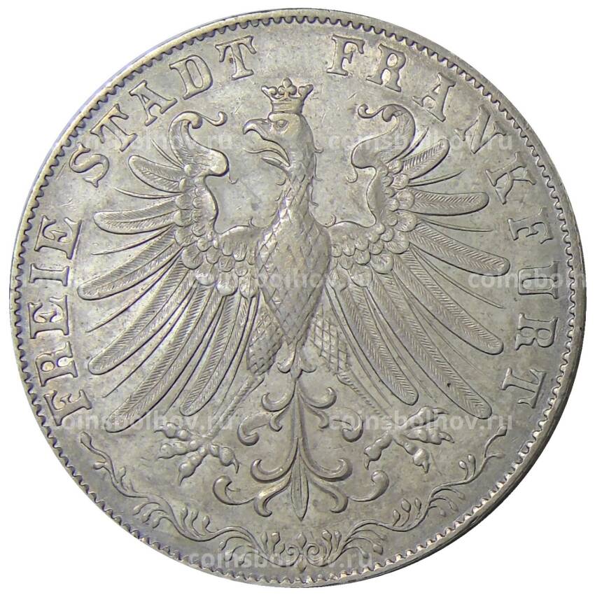 Монета 2 гульдена 1846 года Германские государства — Франкфурт