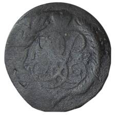 Монета 2 копейки 1763 года СПМ (аверс)