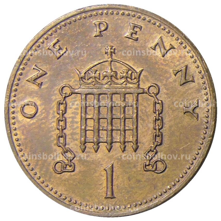Монета 1 пенни 1989 года Великобритания (вид 2)