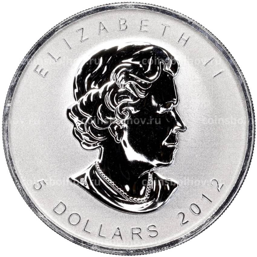 Монета 5 долларов 2012 года Канада «Кленовый лист — Титаник» (вид 2)