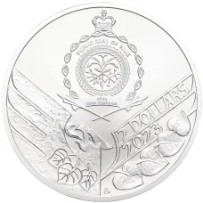 Монета 2 доллара 2023 года Ниуэ «Чешский лев» (реверс)