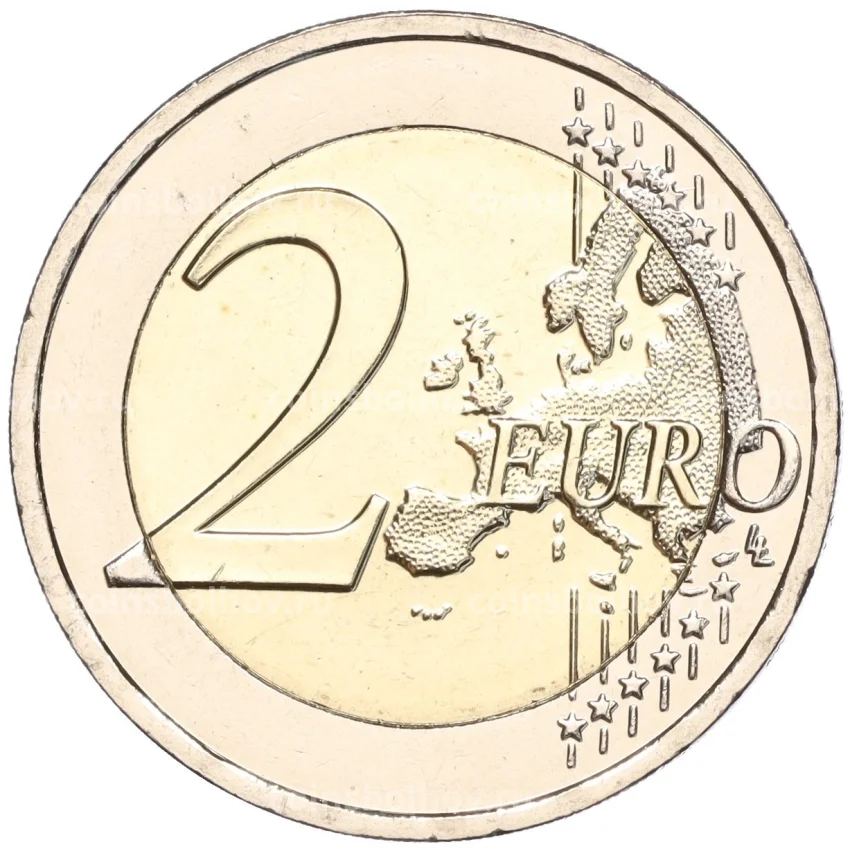 Монета 2 евро 2023 года Кипр «60 лет Центральному банку Кипра» (вид 2)