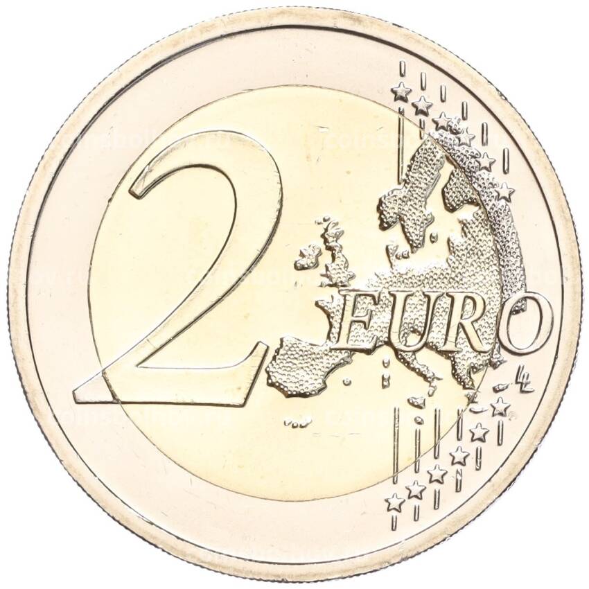 Монета 2 евро 2023 года Словакия «200 лет со дня открытия конной почты на маршруте Вена-Братислава» (вид 2)