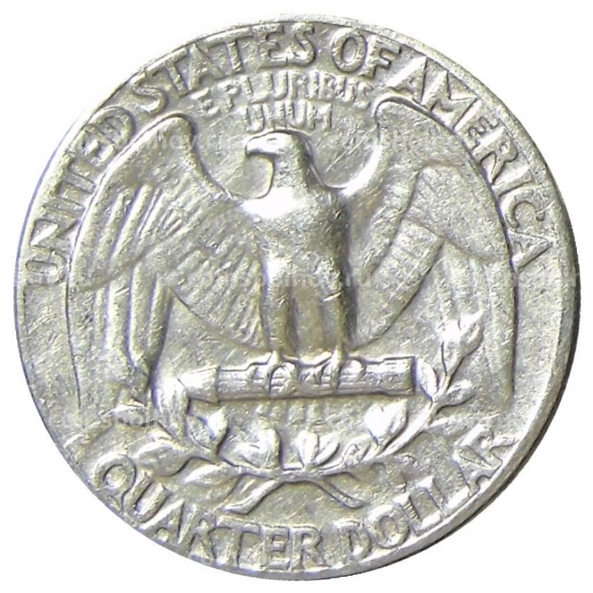 Монета 25 центов (1/4 доллара) 1964 года США (вид 2)