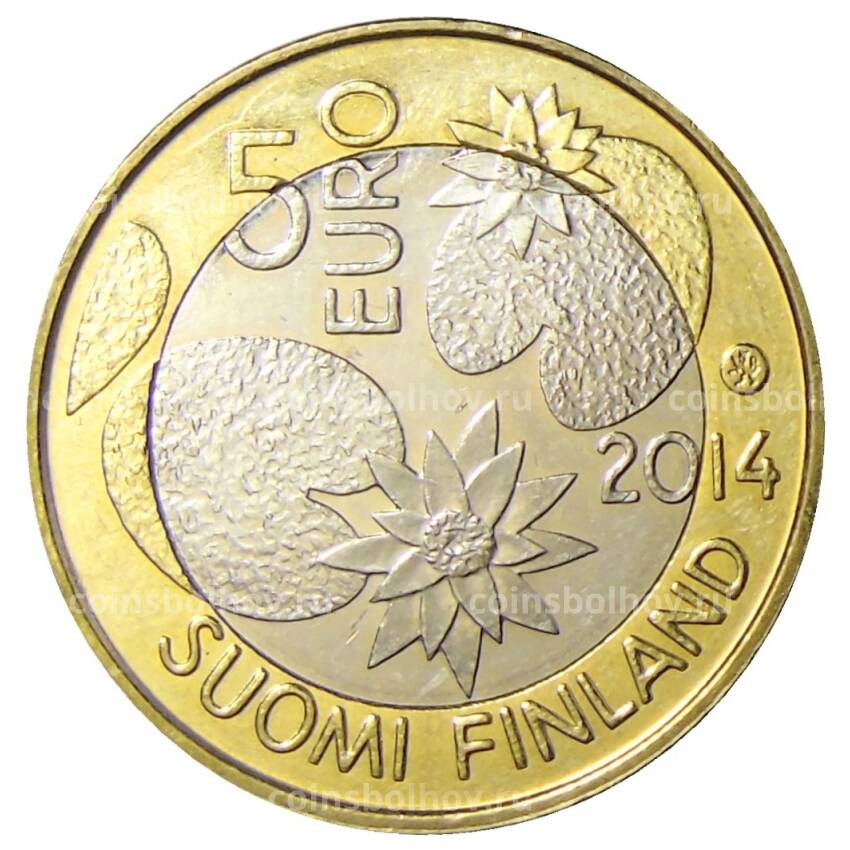 Монета 5 евро 2014 года Финляндия —  Северная природа — Дикая природа (вид 2)