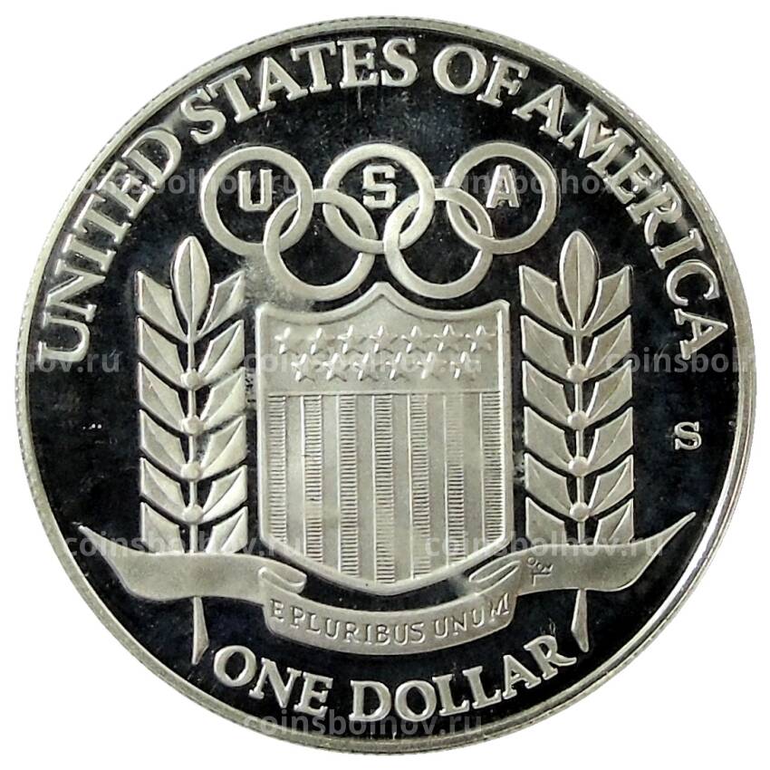 Монета 1 доллар 1992 года S США — XXV летние Олимпийские Игры, Барселона 1992 (вид 2)