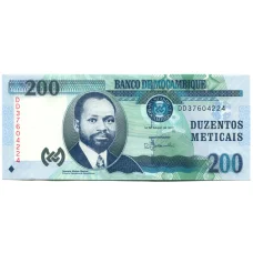 Банкнота 200 метикал 2017 года Мозамбик
