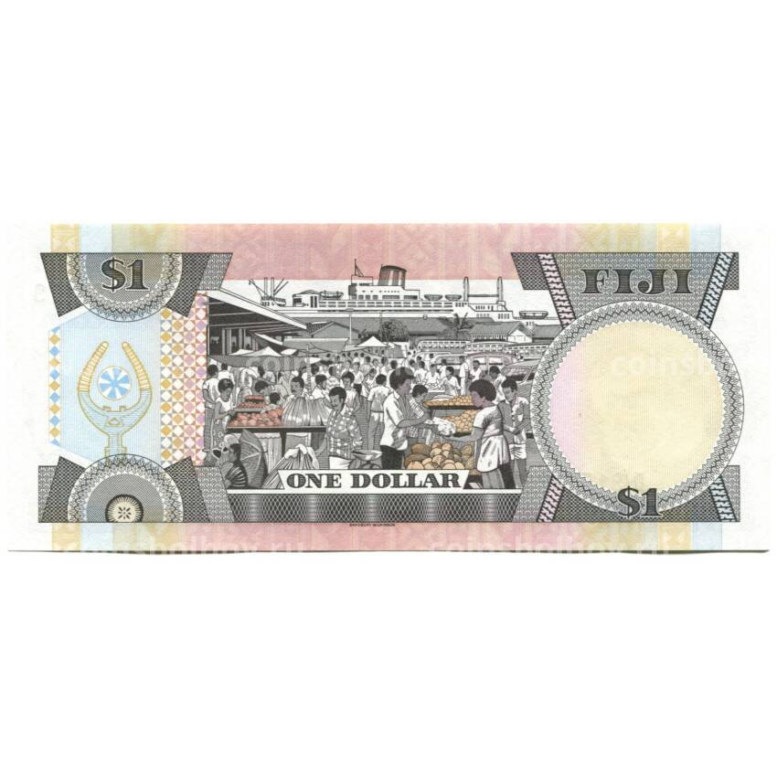 Банкнота 1 доллар 1987 года  Фиджи (вид 2)