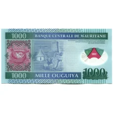 Банкнота 1000 угия 2014 года Мавритания