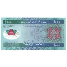 Банкнота 1000 угия 2014 года Мавритания (вид 2)