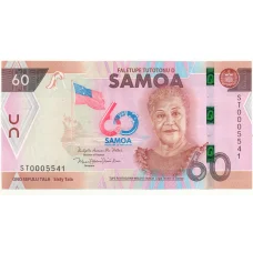 Банкнота 60 тала 2023 года Самоа — 60 лет Независимости