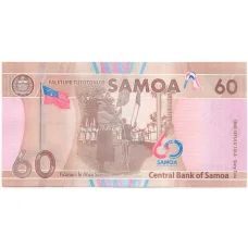 Банкнота 60 тала 2023 года Самоа — 60 лет Независимости (вид 2)