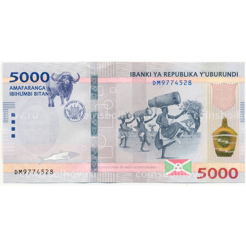 Банкнота 5000 франков 2022 года Бурунди