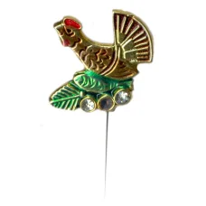 Значок брошь Тетерев (аверс)