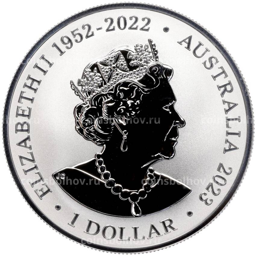 Монета 1 доллар 2023 года Австралия «Крупнозубый дельфин» (вид 2)