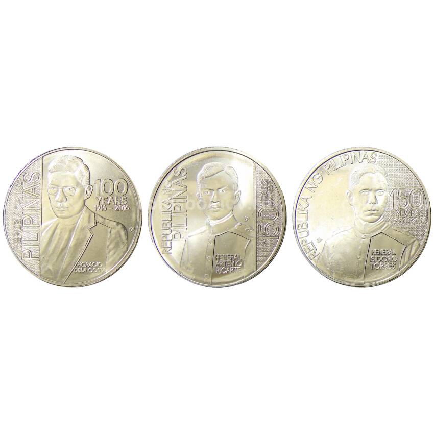 Набор монет 1 песо 2016 года Филиппины — Выдающиеся личности