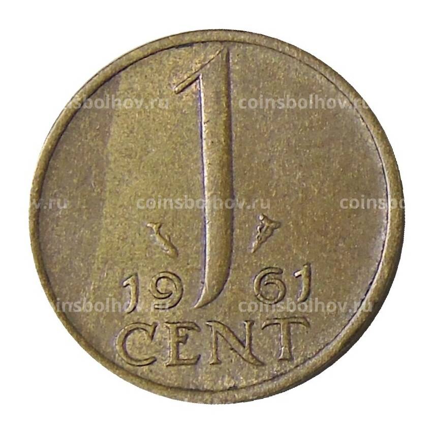 Монета 1 цент 1961 года Нидерланды