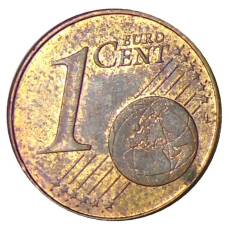 Монета 1 евроцент 2004 года J Германия (реверс)