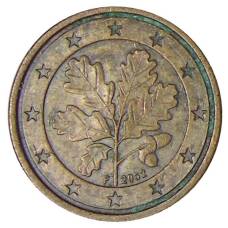 Монета 1 евроцент 2002 года F Германия (аверс)