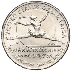 Монета Монета 1/4 доллара (25 центов) 2023 года P США «Американские женщины — Мария Толчиф» (аверс)