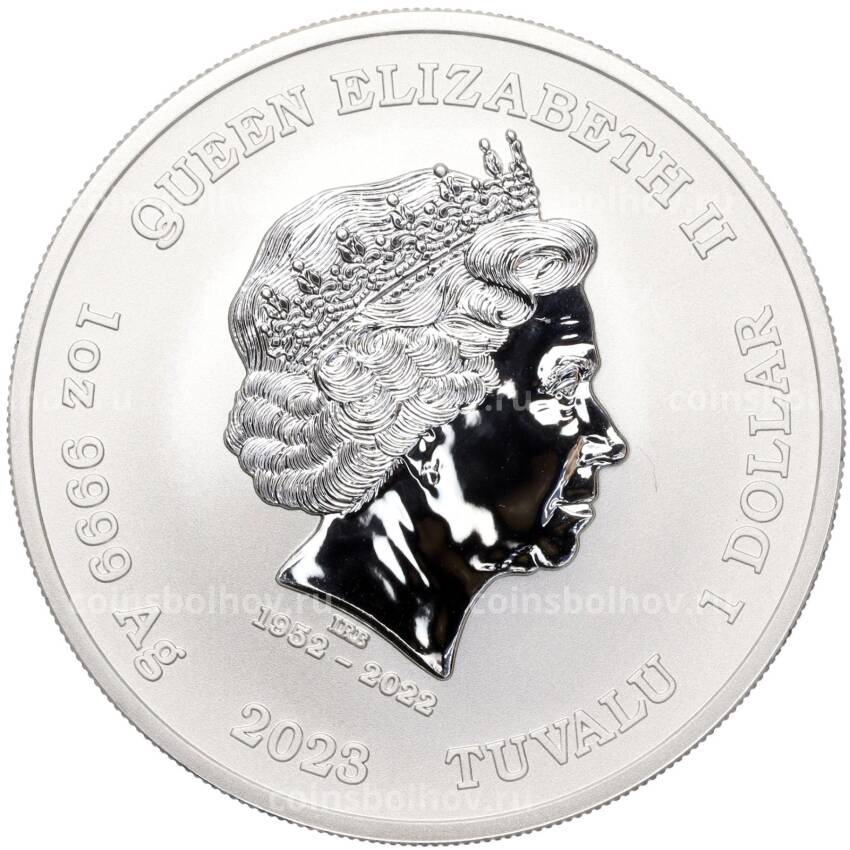 Монета 1 доллар 2023 года Тувалу «Боги Олимпа — Арес» (вид 2)