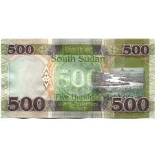 Банкнота 500 фунтов 2020 года Южный Судан (вид 2)