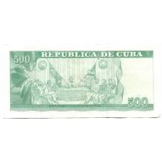 Банкнота 500 песо 2022 года Куба (вид 2)