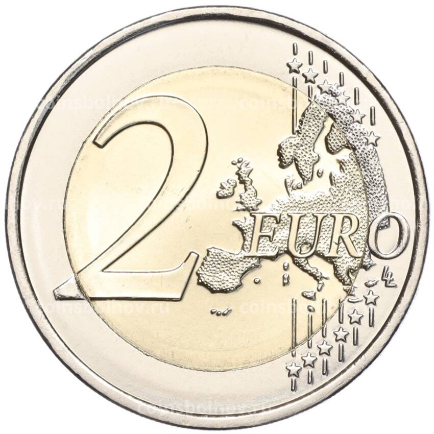 Монета 2 евро 2023 года Франция «Чемпионат мира по регби 2023» (вид 2)