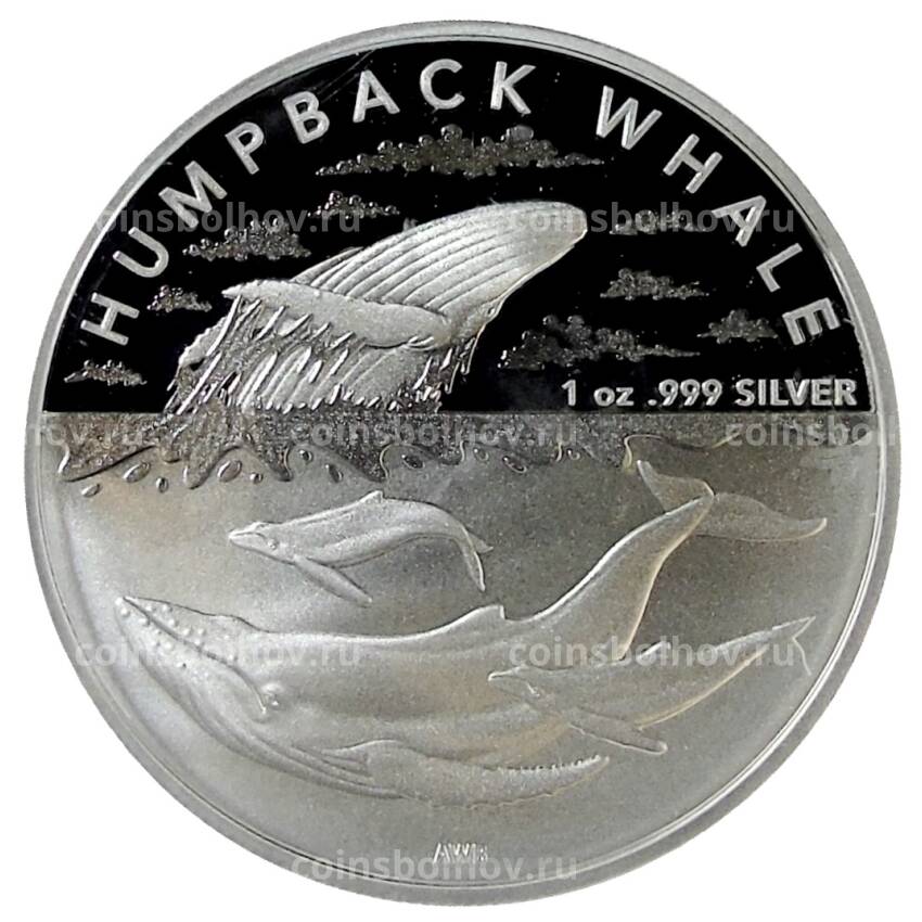 Монета 1 доллар 2023 года Австралия - Австралийские Антарктические территории — горбатый кит