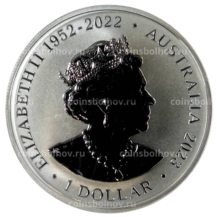 Монета 1 доллар 2023 года Австралия - Австралийские Антарктические территории — горбатый кит (вид 2)