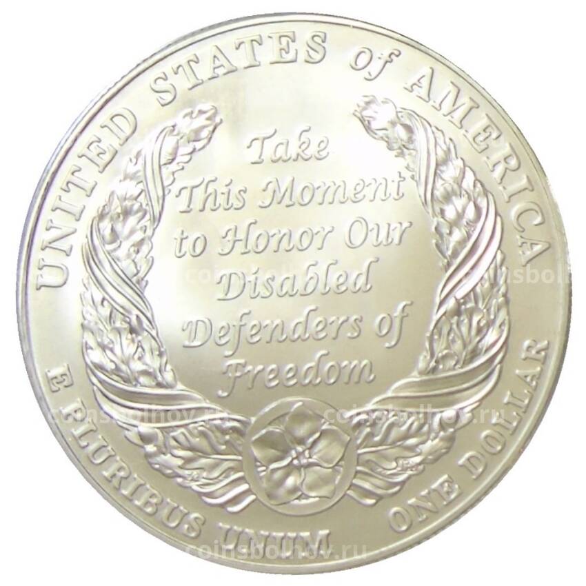 Монета 1 доллар 2000 года W США — Инвалиды войны (вид 2)