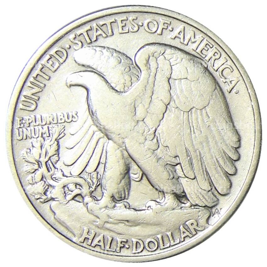 Монета 1/2 доллара (50 центов) 1943 года США (вид 2)