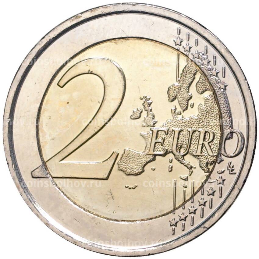 Монета 2 евро 2016 года Австрия «200 лет национальному банку Австрии» (вид 2)
