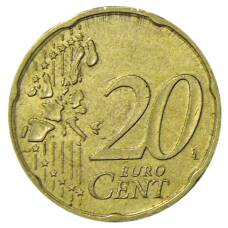 Монета 20 евроцентов 2002 года F Германия (реверс)