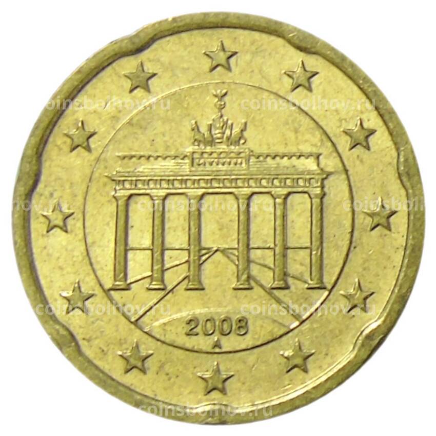 Монета 20 евроцентов 2008 года A Германия