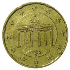 Монета 20 евроцентов 2002 года G Германия (аверс)