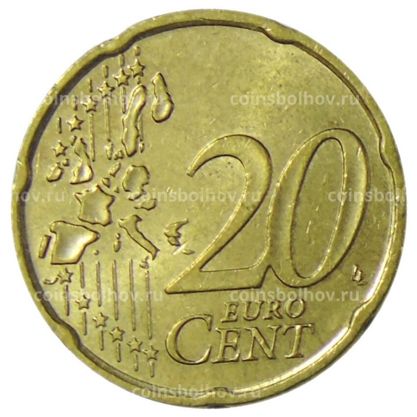 Монета 20 евроцентов 2002 года J Германия (вид 2)