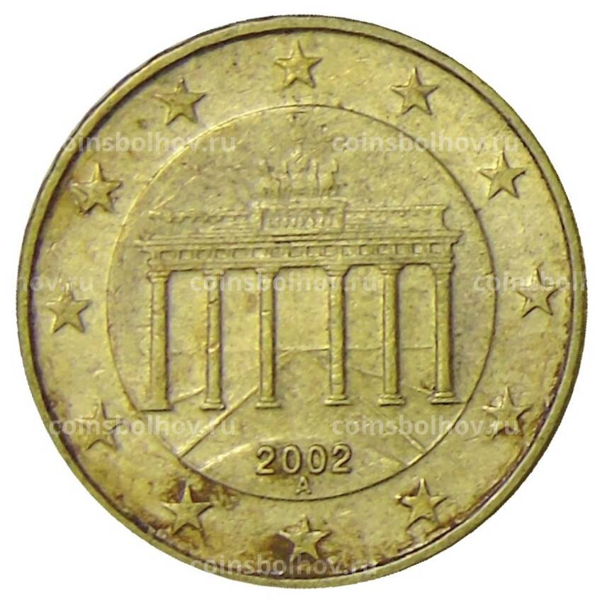 Монета 10 евроцентов 2002 года A Германия