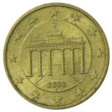 Монета 10 евроцентов 2002 года J Германия (аверс)