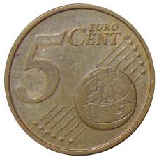 Монета 5 евроцентов 2002 года A Германия (реверс)