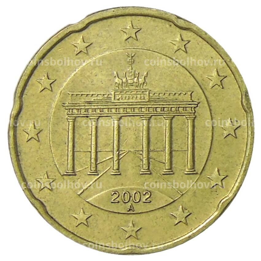 Монета 20 евроцентов 2002 года A Германия