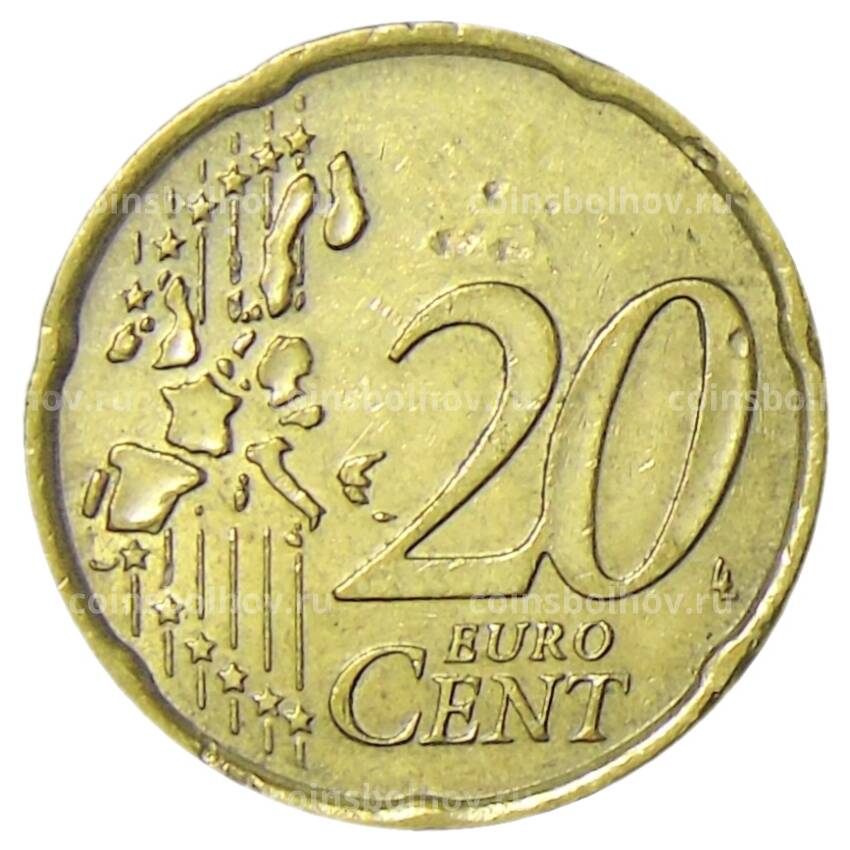 Монета 20 евроцентов 2002 года Италия (вид 2)
