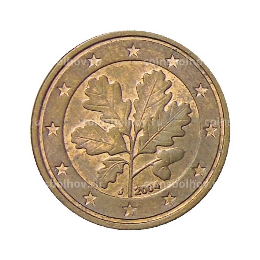 Монета 1 евроцент 2004 года J Германия