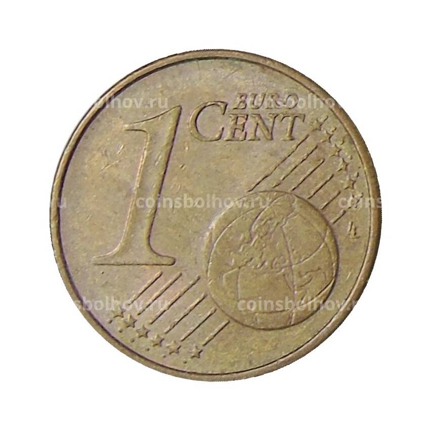 Монета 1 евроцент 2002 года J Германия (вид 2)