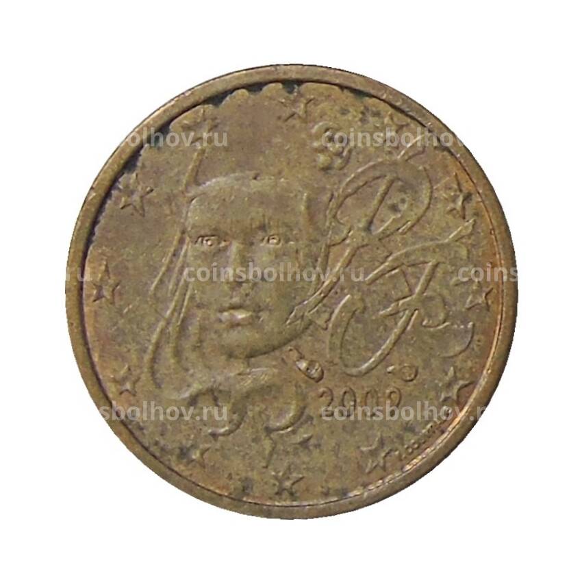 Монета 1 евроцент 2009 года Франция