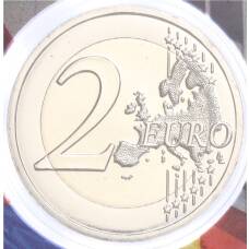 Монета 2 евро 2023 года Андорра «30 лет вступления Андорры в ООН» (в буклете) (реверс)