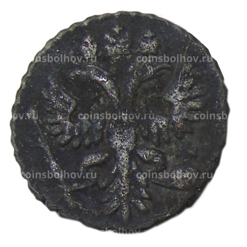 Монета Полушка 1731 года — перечекан из крестовой копейки (вид 2)