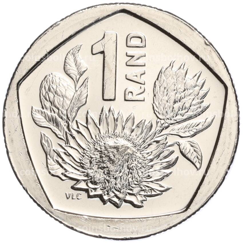 Монета 1 рэнд 2023 года ЮАР (вид 2)