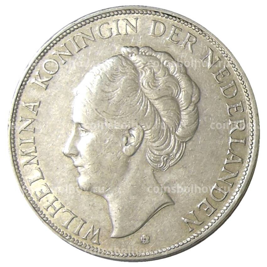 Монета 2 1/2 гульдена 1929 года Нидерланды (вид 2)