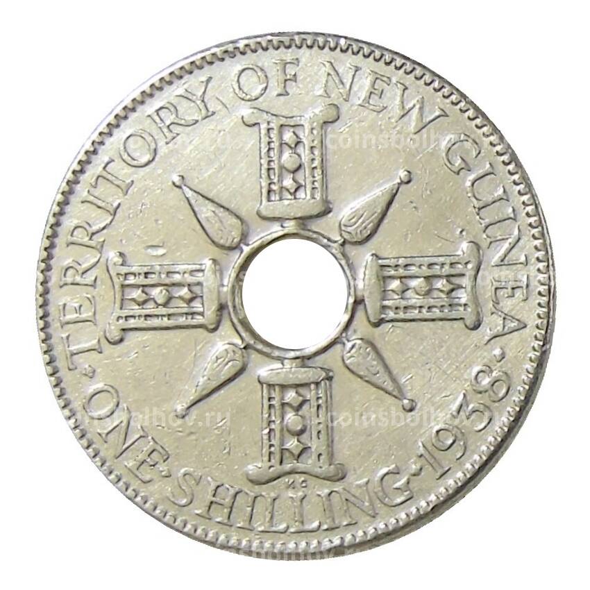 Монета 1 шиллинг 1938 года Британская Новая Гвинея